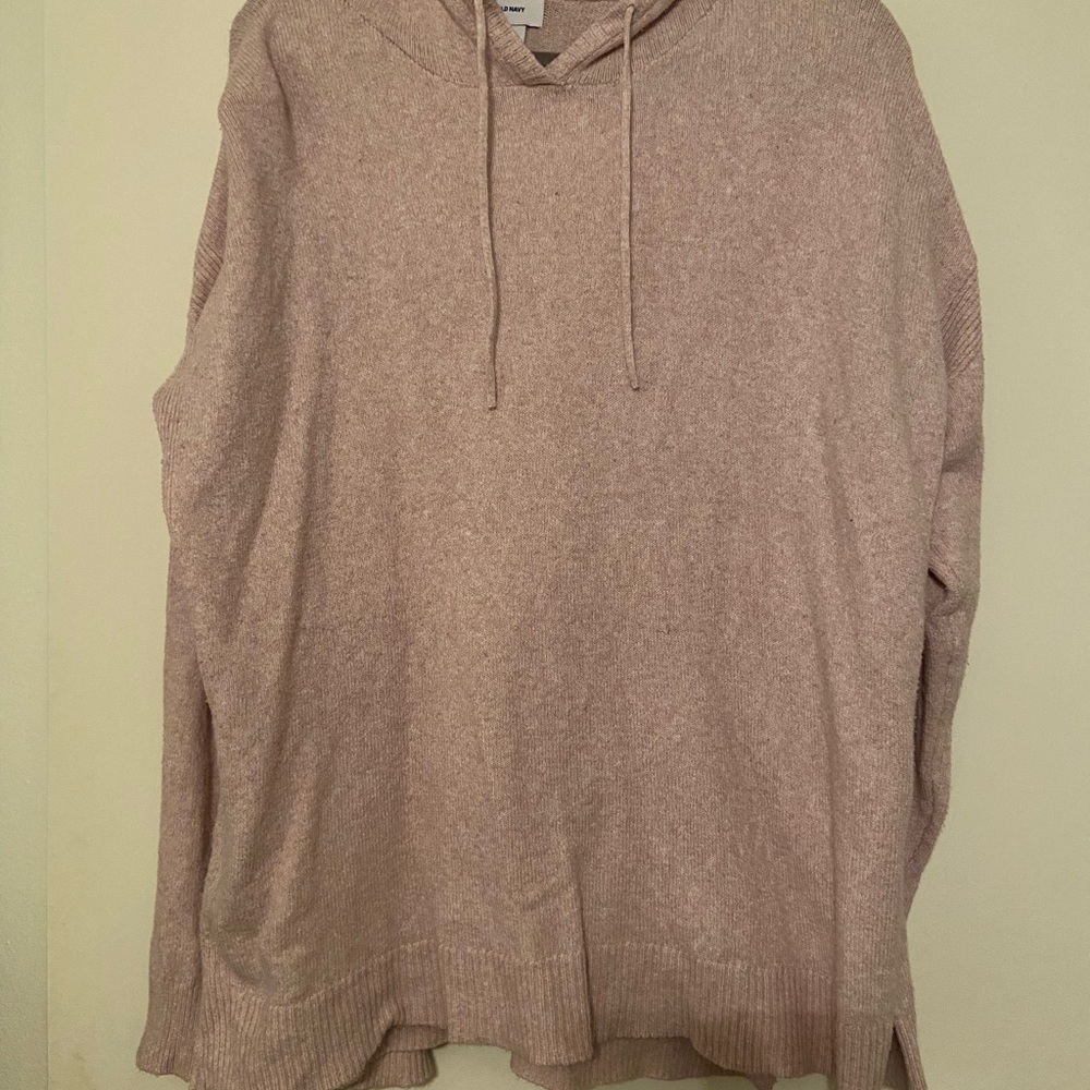 Cashmere material Mauve Hoodie Sweater! XL